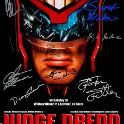 RARE-T Judge Dredd Script Limited Signature Edition Studio Licensed Custom Frame 16 RARE-T Judge Dredd Script Limited Signature Edition Studio Licensed Custom Frame