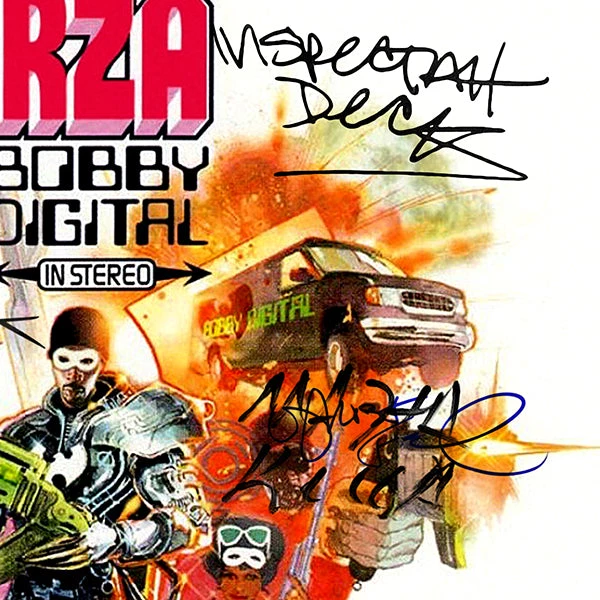 G.R.O. Limited Edition Frames RZA - As Bobby Digital In Stereo Gold LP Limited Signature Edition Studio Licensed Custom Frame 5 G.R.O. Limited Edition Frames RZA - As Bobby Digital In Stereo Gold LP Limited Signature Edition Studio Licensed Custom Frame