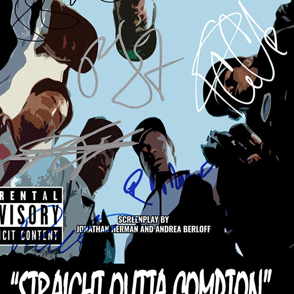 RARE-T Straight Outta Compton Script Limited Signature Edition Studio Licensed Custom Frame 4 RARE-T Straight Outta Compton Script Limited Signature Edition Studio Licensed Custom Frame