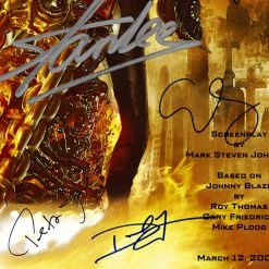 RARE-T Ghost Rider Script Limited Signature Edition Studio Licensed Custom Frame Limited Edition Frames