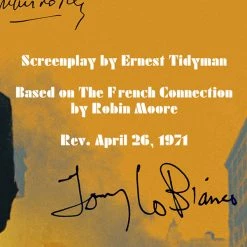 RARE-T The French Connection Script Limited Signature Edition Studio Licensed Custom Frame Limited Edition Frames