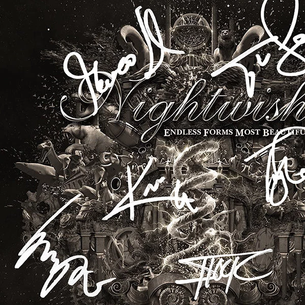 RARE-T Nightwish - Endless Forms Most Beautiful LP Cover Limited Signature Edition Studio Licensed Custom Frame Limited Edition Frames 5 RARE-T Nightwish - Endless Forms Most Beautiful LP Cover Limited Signature Edition Studio Licensed Custom Frame Limited Edition Frames