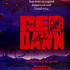 RARE-T Red Dawn 1984 Script Limited Signature Edition Studio Licensed Custom Frame Limited Edition Frames