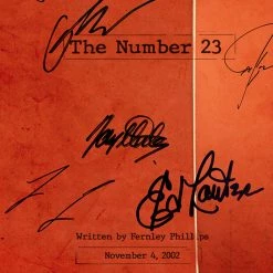 RARE-T Limited Edition Frames The Number 23 Script Limited Signature Edition Studio Licensed Custom Frame