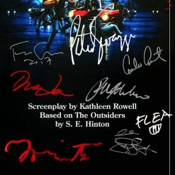 RARE-T The Outsiders Script Limited Signature Edition Studio Licensed Custom Frame NEW