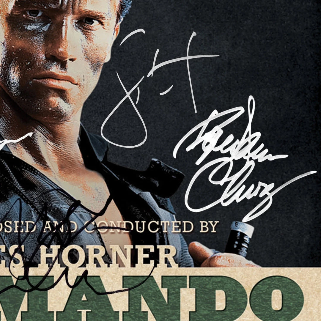 RARE-T Commando - Soundtrack Gold LP Limited Signature Edition Studio Licensed Custom Frame Limited Edition Frames 6 RARE-T Commando - Soundtrack Gold LP Limited Signature Edition Studio Licensed Custom Frame Limited Edition Frames