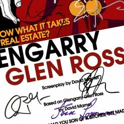 RARE-T Limited Edition Frames Glengarry Glen Ross Script Limited Signature Edition Studio Licensed Custom Frame