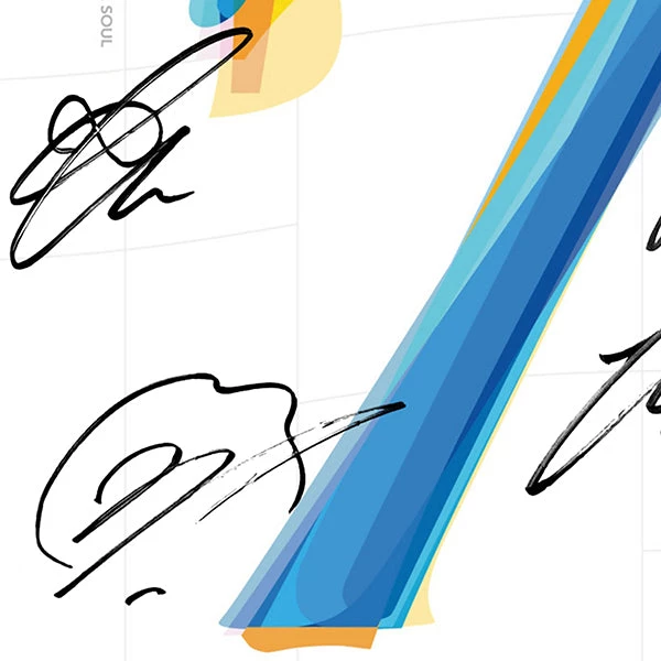 RARE-T BTS - Map Of The Soul: 7 Gold LP Limited Signature Edition Studio Licensed Custom Frame Limited Edition Frames 5 RARE-T BTS - Map Of The Soul: 7 Gold LP Limited Signature Edition Studio Licensed Custom Frame Limited Edition Frames