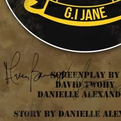 RARE-T G.I. Jane Script Limited Signature Edition Studio Licensed Custom Frame