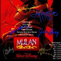RARE-T Limited Edition Frames Mulan Script Limited Signature Edition Studio Licensed Custom Frame 15 RARE-T Limited Edition Frames Mulan Script Limited Signature Edition Studio Licensed Custom Frame