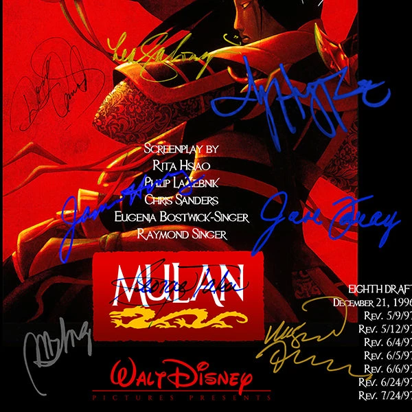 RARE-T Limited Edition Frames Mulan Script Limited Signature Edition Studio Licensed Custom Frame 5 RARE-T Limited Edition Frames Mulan Script Limited Signature Edition Studio Licensed Custom Frame