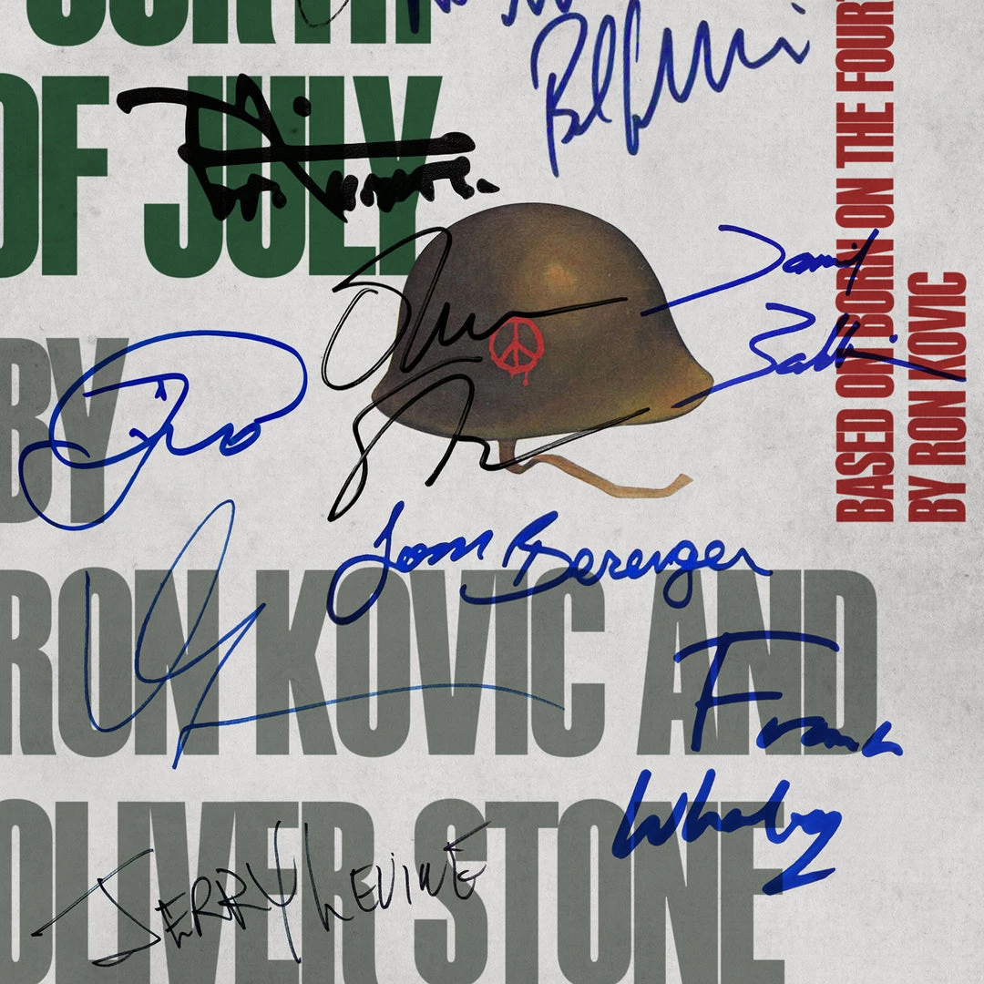 RARE-T Born On The Fourth Of July Script Limited Signature Edition Studio Licensed Custom Frame 5 RARE-T Born On The Fourth Of July Script Limited Signature Edition Studio Licensed Custom Frame