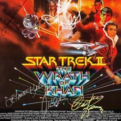 RARE-T Star Trek - Wrath Of Khan Mini Poster Limited Signature Edition Studio Licensed Custom Frame