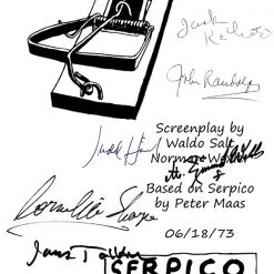 RARE-T Limited Edition Frames Serpico Script Limited Signature Edition Studio Licensed Custom Frame