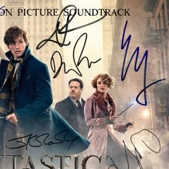 RARE-T Fantastic Beasts And Where To Find Them - Original Motion Picture Soundtrack LP Cover Limited Signature Edition Studio Licensed Custom Frame Limited Edition Frames