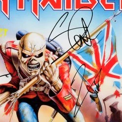 RARE-T Limited Edition Frames Iron Maiden - The Trooper Gold LP Limited Signature Edition Studio Licensed Custom Frame