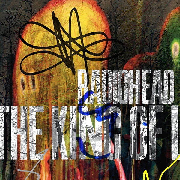 RARE-T Radiohead - The King Of Limbs LP Cover Limited Signature Edition Studio Licensed Custom Frame 5 RARE-T Radiohead - The King Of Limbs LP Cover Limited Signature Edition Studio Licensed Custom Frame