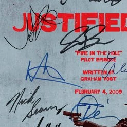 RARE-T Limited Edition Frames Justified Script Limited Signature Edition Studio Licensed Custom Frame