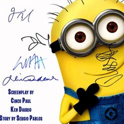 RARE-T Despicable Me Script Limited Signature Edition Studio Licensed Custom Frame Limited Edition Frames