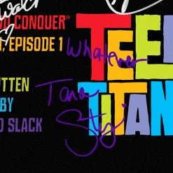 RARE-T Teen Titan Script Limited Signature Edition Studio Licensed Custom Frame