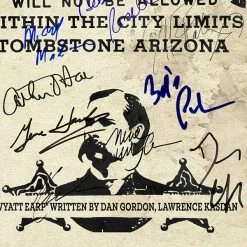 RARE-T Wyatt Earp Transcript Limited Signature Edition Studio Licensed Custom Frame Limited Edition Frames