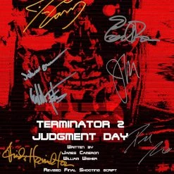 RARE-T Limited Edition Frames Terminator 2 Judgement Day Script Limited Signature Edition Studio Licensed Custom Frame