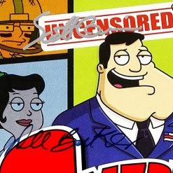 RARE-T Limited Edition Frames American Dad ! Transcript Limited Signature Edition Studio Licensed Custom Frame