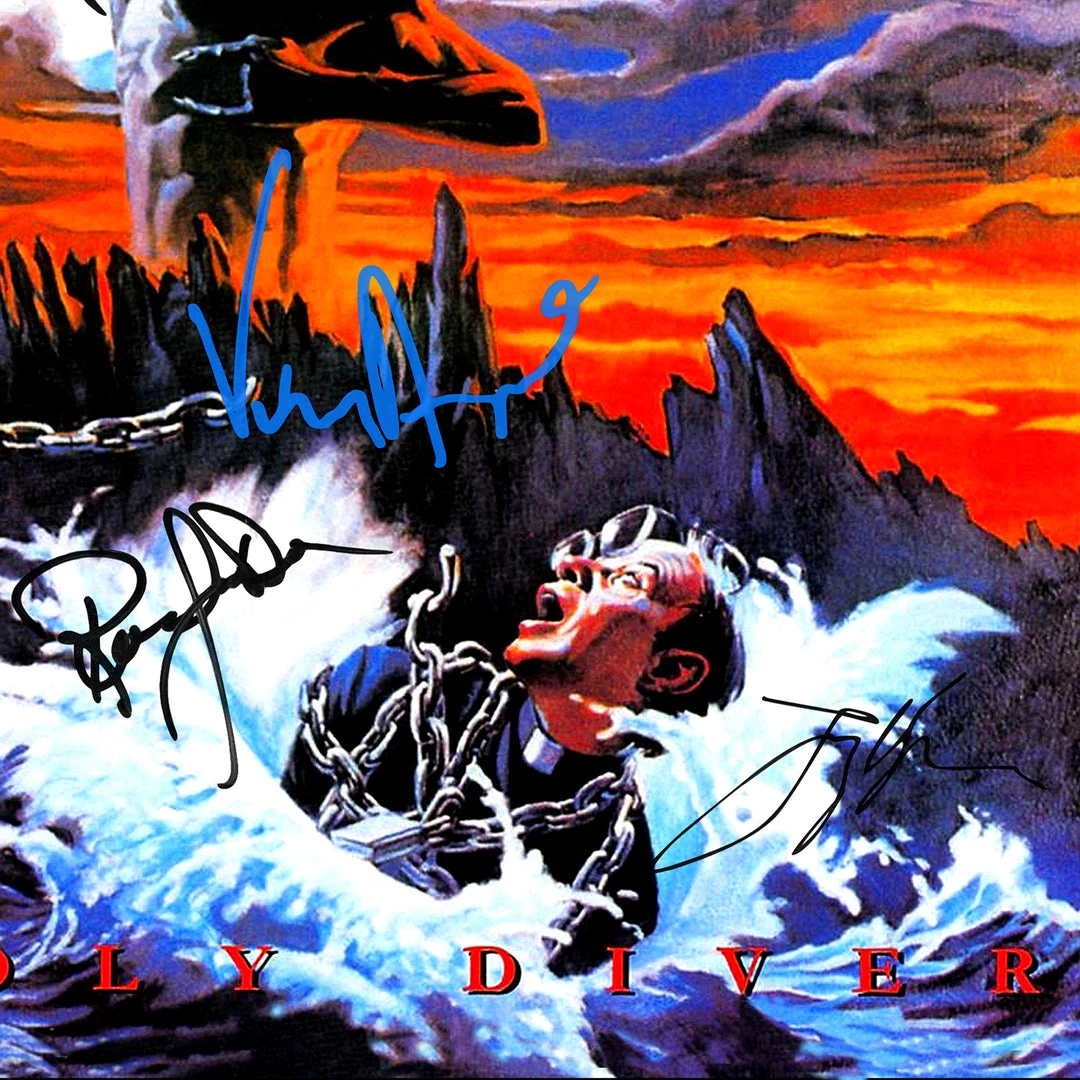 RARE-T Limited Edition Frames Dio - Holy Diver Platinum LP Limited Signature Edition Studio Licensed Custom Frame 3 RARE-T Limited Edition Frames Dio - Holy Diver Platinum LP Limited Signature Edition Studio Licensed Custom Frame