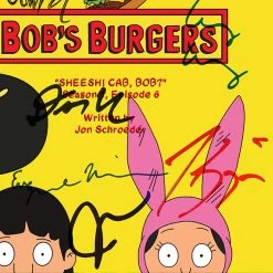 RARE-T Bob's Burger Script Limited Signature Edition Studio Licensed Custom Frame