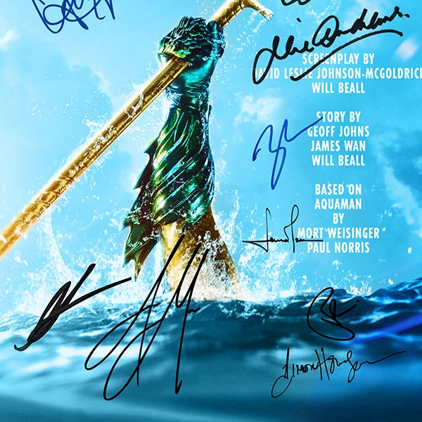 RARE-T Aquaman Script Limited Signature Edition Studio Licensed Custom Frame 5 RARE-T Aquaman Script Limited Signature Edition Studio Licensed Custom Frame