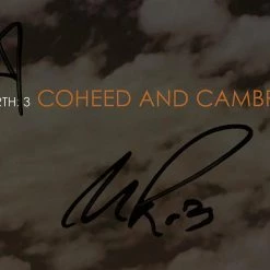 G.R.O. Coheed And Cambria - In Keeping Secrets Of Silent Earth 3 Platinum LP Limited Signature Edition Studio Licensed Custom Frame Limited Edition Frames