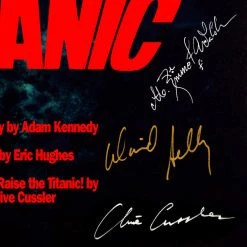 RARE-T Raise The Titanic 1980 Transcript Limited Signature Edition Studio Licensed Custom Frame Limited Edition Frames