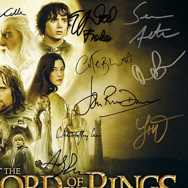 RARE-T NEW The Lord Of The Rings - The Two Towers LP Cover Limited Signature Edition Studio Licensed Custom Frame 5 RARE-T NEW The Lord Of The Rings - The Two Towers LP Cover Limited Signature Edition Studio Licensed Custom Frame