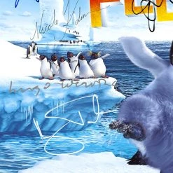 RARE-T Happy Feet - Music From The Motion Picture Platinum LP Limited Signature Edition Studio Licensed Custom Frame 16 RARE-T Happy Feet - Music From The Motion Picture Platinum LP Limited Signature Edition Studio Licensed Custom Frame