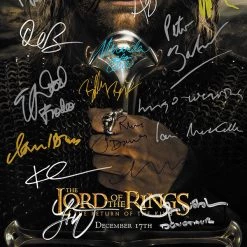 RARE-T Lord Of The Rings The Return Of The King Mini Poster Limited Signature Edition Studio Licensed Custom Frame Signature Edition Mini Poster