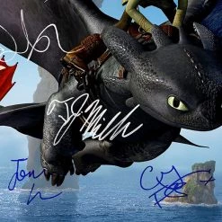 RARE-T How To Drain Your Dragon Mini Poster Limited Signature Edition Studio Licensed Custom Frame