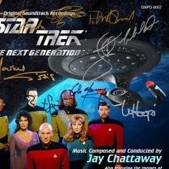 RARE-T Star Trek The Next Generation - Soundtrack Gold LP Limited Signature Edition Studio Licensed Custom Frame Limited Edition Frames