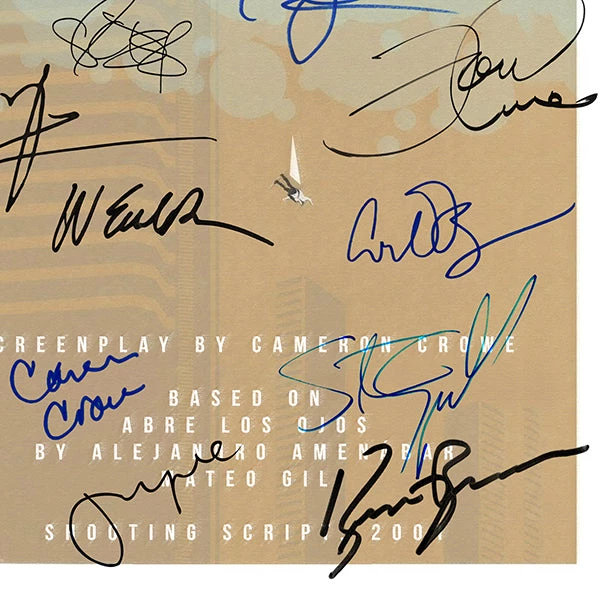 RARE-T Limited Edition Frames Vanilla Sky Script Limited Signature Edition Studio Licensed Custom Frame 6 RARE-T Limited Edition Frames Vanilla Sky Script Limited Signature Edition Studio Licensed Custom Frame