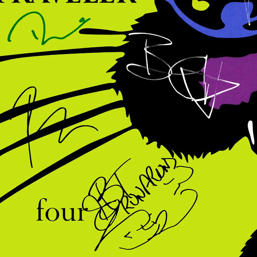 RARE-T Blues Traveler - Four Gold LP Limited Signature Edition Studio Licensed Custom Frame 5 RARE-T Blues Traveler - Four Gold LP Limited Signature Edition Studio Licensed Custom Frame