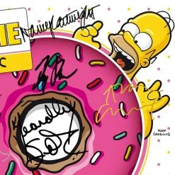 RARE-T The Simpsons - The Music Gold LP Limited Signature Edition Studio Licensed Custom Frame