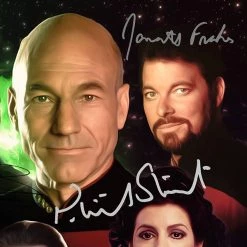 RARE-T Star Trek The Next Generation Promotional Art Limited Signature Edition Studio Licensed Custom Frame