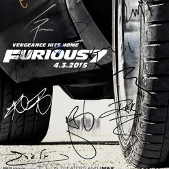 RARE-T Limited Edition Frames Fast & Furious 7 Mini Poster Limited Signature Edition Studio Licensed Custom Frame