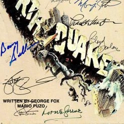 RARE-T Earthquake 1974 Transcript Limited Signature Edition Studio Licensed Custom Frame Limited Edition Frames 16 RARE-T Earthquake 1974 Transcript Limited Signature Edition Studio Licensed Custom Frame Limited Edition Frames