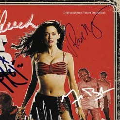 RARE-T Planet Terror - Original Motion Picture Soundtrack Gold LP Limited Signature Edition Studio Licensed Custom Frame