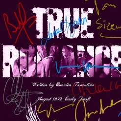 RARE-T Limited Edition Frames True Romance Script Limited Signature Edition Studio Licensed Custom Frame