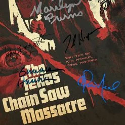 RARE-T Texas Chainsaw Massacre 1974 Transcript Limited Signature Edition Studio Licensed Custom Frame Limited Edition Frames