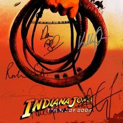 RARE-T Limited Edition Frames Indiana Jones And The Temple Of Doom Script Limited Signature Edition Studio Licensed Custom Frame
