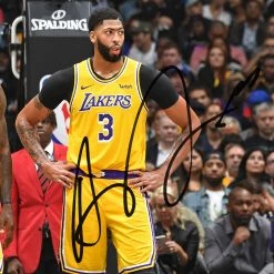 RARE-T Sports Memorabilia Lebron James & Anthony Davis Los Angeles Lakers Photo Limited Signature Edition Licensed Custom Frame