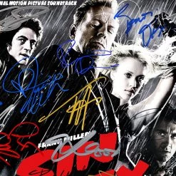 RARE-T Sin City - Original Motion Picture Soundtrack Gold LP Limited Signature Edition Studio Licensed Custom Frame Limited Edition Frames