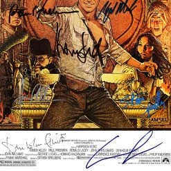 RARE-T Indiana Jones And The Raiders Of The Lost Ark Mini Poster Limited Signature Edition Studio Licensed Custom Frame